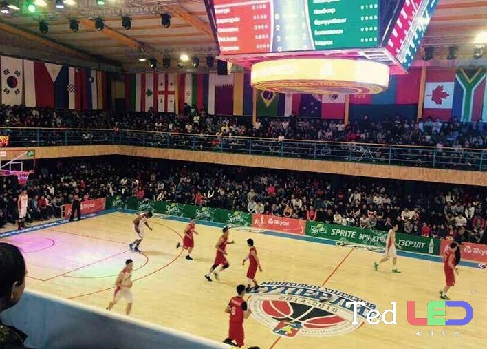 Totally 98sqm Indoor P4.81mm LED Video Wall supporting the “National Basketball 