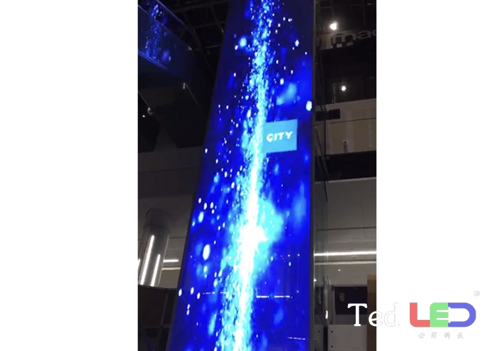 120sqm P3.91-7.8mm Transparent LED Screen in Belgium 2017